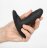 Черный массажер простаты с пультом-браслетом Eclipse Wristband Remote Pulsing Probe - 11,5 см. 