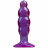 Фиолетовая рельефная анальная пробка SpectraGels Purple Anal Stuffer - 14 см. 