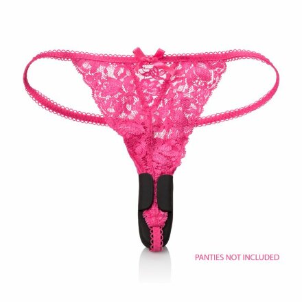 Чёрный вибростимулятор для ношения в трусиках Lock-N-Play Remote Petite Panty Teaser 