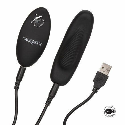 Чёрный вибростимулятор для ношения в трусиках Lock-N-Play Remote Petite Panty Teaser 