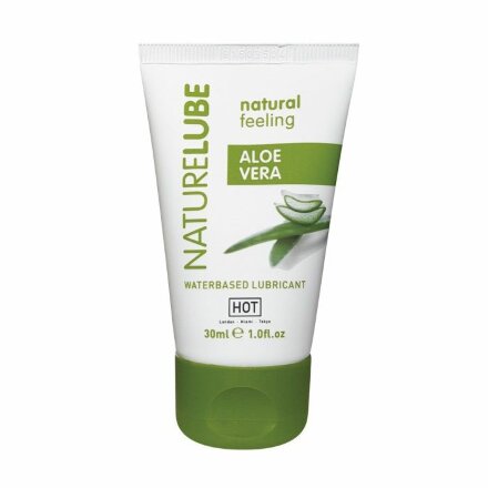 Смазка на водной основе с алоэ вера Nature Lube - 30 мл. 