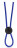 Синее эрекционное лассо Silicone Loop Cock Ring 