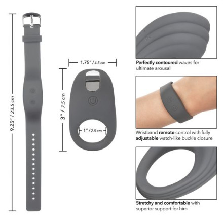 Серый вибронабор Silicone Remote Adventure Set 