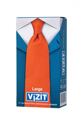 Презервативы VIZIT Large увеличенного размера - 12 шт. 