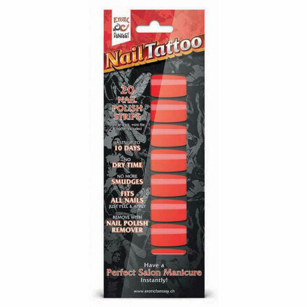 Набор лаковых полосок для ногтей Красный шик Nail Foil 