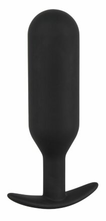 Черная анальная пробка с утяжелением Anal Trainer Large - 17,5 см. 