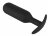 Черная анальная пробка с утяжелением Anal Trainer Large - 17,5 см. 