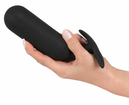 Черная анальная пробка с утяжелением Anal Trainer Large - 17,5 см. 