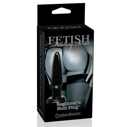 Черная малая анальная пробка Beginners Butt Plug - 10 см. 