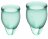 Набор темно-зеленых менструальных чаш Feel confident Menstrual Cup 