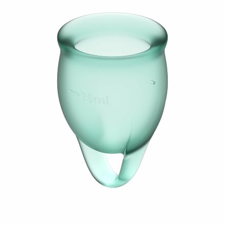 Набор темно-зеленых менструальных чаш Feel confident Menstrual Cup 