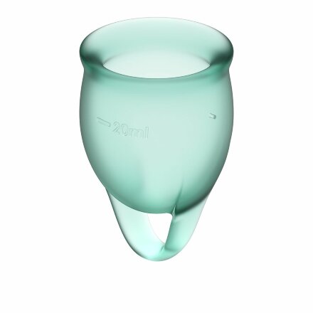 Набор темно-зеленых менструальных чаш Feel confident Menstrual Cup 