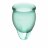 Набор темно-зеленых менструальных чаш Feel confident Menstrual Cup 