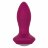 Фиолетовая анальная вибропробка с кристаллом Vibrating Petite Crystal Probe - 9,5 см. 