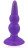 Фиолетовая анальная пробка Bulbs Probe - 12,2 см. 