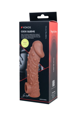 Насадка на фаллос с отверстием для мошонки EXTREME SLEEVE - 17,6 см. 