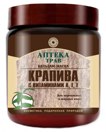 Бальзам-маска «Крапива» с витаминами A, E, F - 500 мл. 
