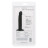 Черный анальный фаллоимитатор Silicone Slim Anal Stud 