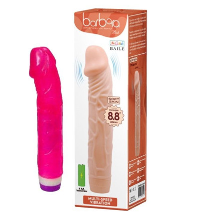 Розовый вибратор-реалистик Bob - 22,5 см. 
