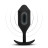 Черная вибропробка для ношения Vibrating Snug Plug 5 - 16,5 см. 