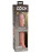 Телесный фаллоимитатор-реалистик King Cock Ellite Dual Density - 25,5 см. 