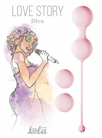 Набор розовых вагинальных шариков Love Story Diva 
