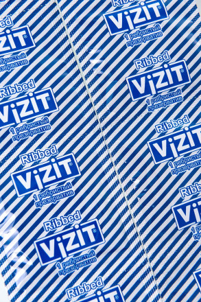 Ребристые презервативы VIZIT Ribbed - 12 шт. 
