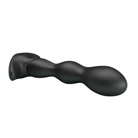 Черный анальный стимулятор простаты с вибрацией Special Anal Massager - 14,5 см. 