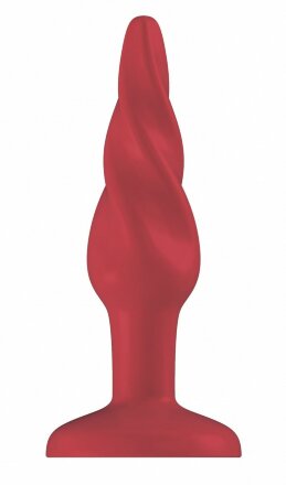 Красная анальная пробка Butt Plug Rounded 3 Inch - 7,6 см. 