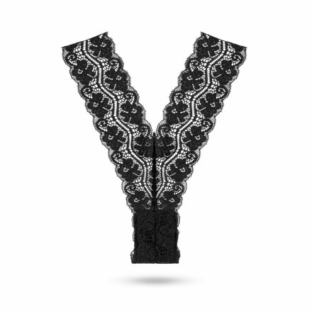 Кружевные трусики-тонг с виброэлементом Remote Control Vibrating Lace Tong 