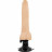 Телесный вибратор на мощной присоске Basecock Realistic Vibrator - 20 см. 