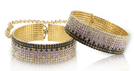 Золотистые наручники Diamond Handcuffs Liz 