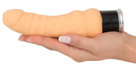 Вибратор-реалистик  Nature Skin Real Vibe телесного цвета - 17,5 см. 