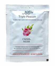 Эликсир для интимного ухода Triple Pleasure &quot;Тропический коктейль&quot; - 3 мл.