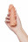 Телесная закрытая насадка с шишечками Cock Sleeve Size S - 13,8 см. 