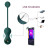 Изумрудные вагинальные шарики Magic Motion Crystal Duo Smart Kegel Vibrator with Weight Set 