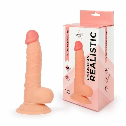 Телесный фаллоимитатор Erowoman 