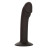 Черный анальный фаллоимитатор Silicone Curved Anal Stud 