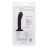Черный анальный фаллоимитатор Silicone Curved Anal Stud 