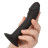 Черный анальный фаллоимитатор Silicone Curved Anal Stud 