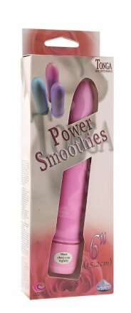 Классический розовый вибратор CERAMITEX POWER SMOOTHIES - 15,2 см. 