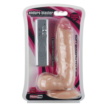 Телесный вибратор-реалистик Enduro Blaster - 19 см. 