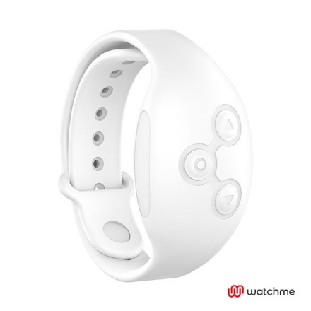 Голубой вибратор для пар с белым пультом-часами Weatwatch Dual Pleasure Vibe 