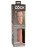 Телесный фаллоимитатор-реалистик King Cock Ellite Dual Density - 28 см. 