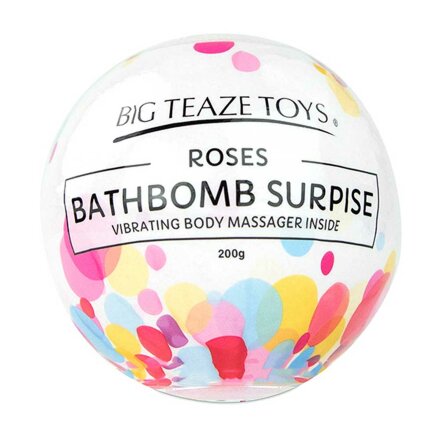 Бомбочка для ванны Bath Bomb Surprise Rose + вибропуля 
