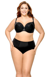 Купальный лиф plus size с блестящим принтом