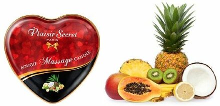 Массажная свеча с ароматом экзотических фруктов Bougie Massage Candle - 35 мл. 