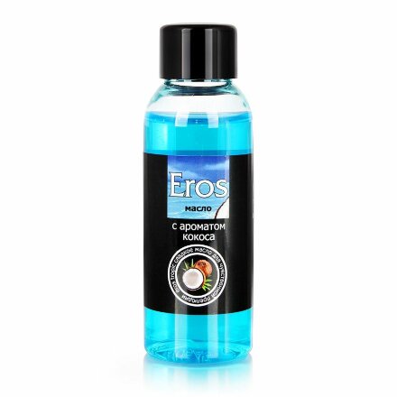 Массажное масло Eros tropic с ароматом кокоса - 50 мл. 