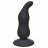 Чёрная анальная пробка Waved Anal Plug Black - 11 см. 