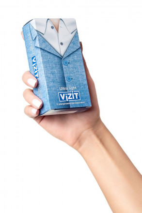 Ультратонкие презервативы VIZIT Ultra light - 12 шт. 
